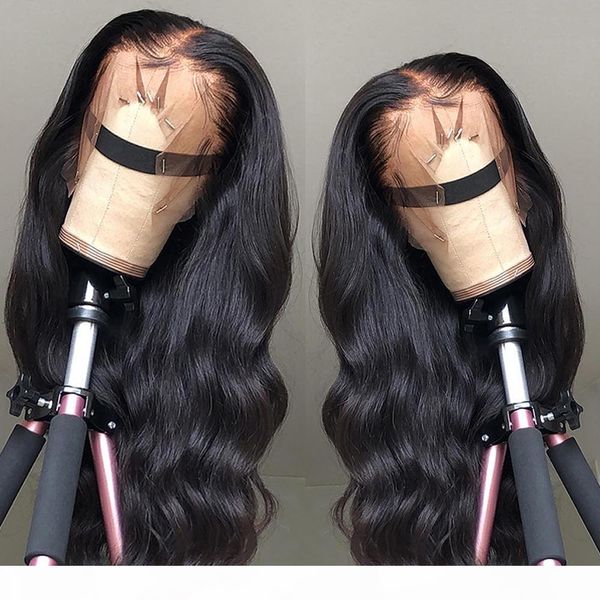 

raw indian virgin human hair lace front wig body wave 13x6 lace frontal wigs indian body wave full lace human hair wigs, Black;brown