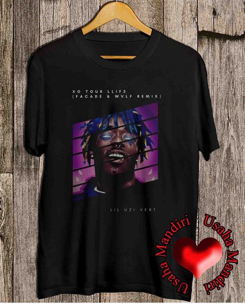 

xo tour llif3 lil uzi vert t-shirt black s-xxl cotton lil yachty sport hooded sweatshirt hoodie