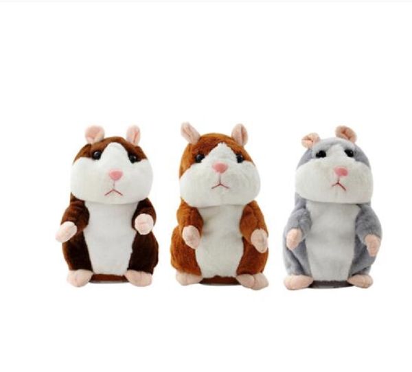 

talking hamster mouse pet christmas toy speak talking sound record hamster educational plush toy for children christmas gift