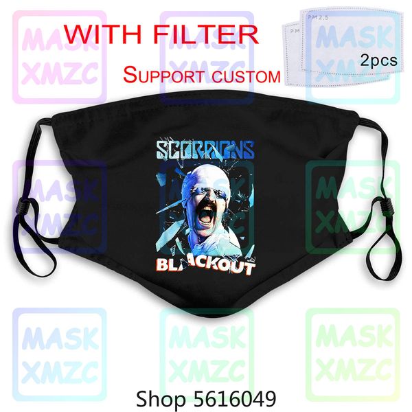 

scorpions blackout album cover p t mask heavy metal music sport hooded sweatshirt hoodie