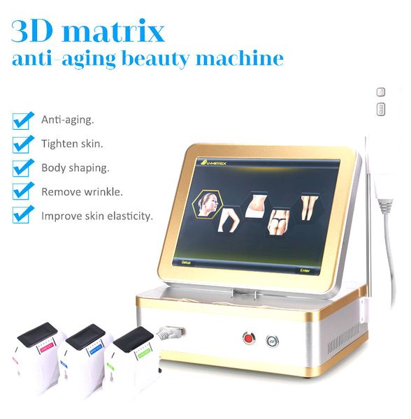 

3d 4d hifu machine 12 lines focused ultrasonic fat reduction body slimming face lift wrinkle removal beauty device (2, 5 / 8 cartridges