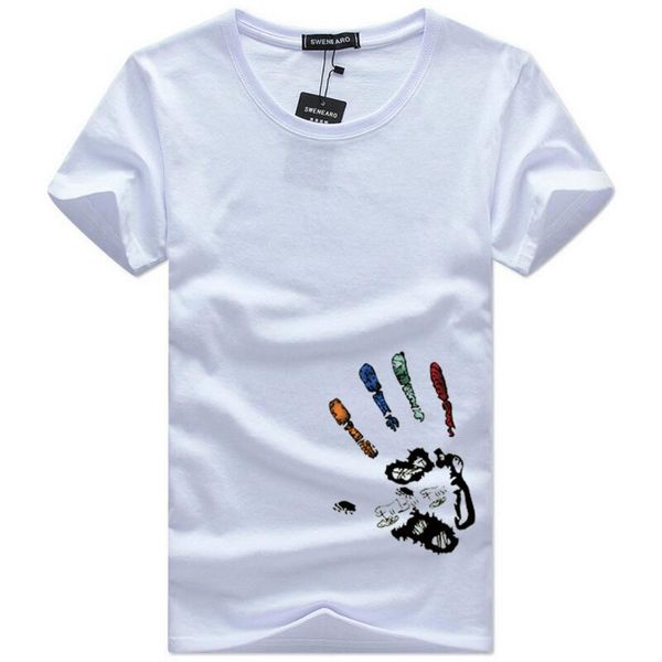 

men's t-shirts plus size 5xl tee shirt men summer short sleeve print funny t-shirt male tshirts camiseta tshirt homme, White;black