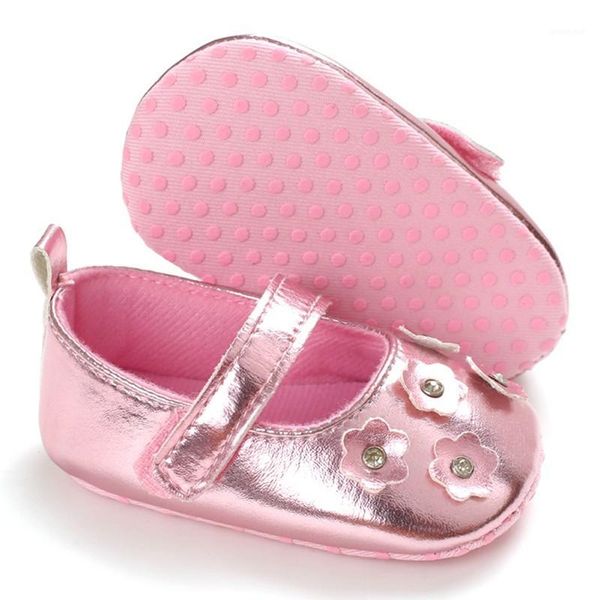 

baby girl shoes flower pu leather princess baby non- silp pink shoes first walkers newborn moccasins for girls1