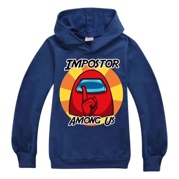 

new among us game 3d sweatshirt for big boy girl clothes spring amongus children print cotton kid anime pullover hoodie 3-15 year, Black