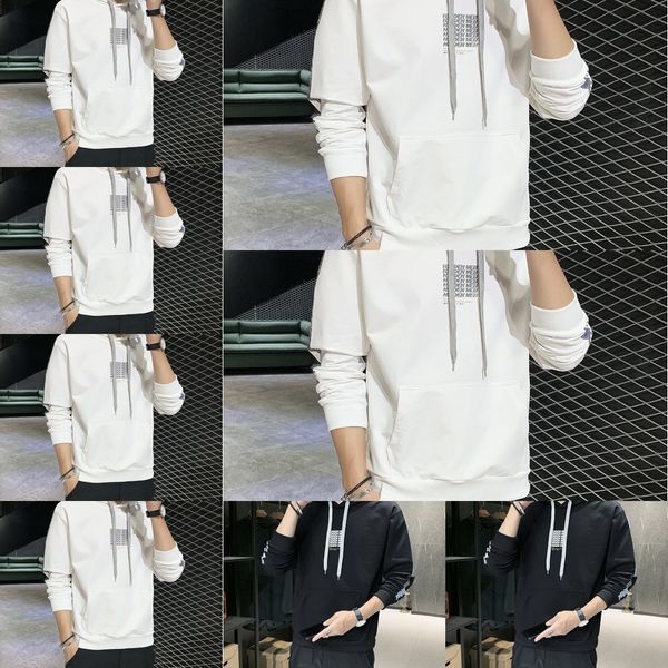 

kpbla yingbao coat hooded autumn men's and sweater spring sweater trendy 2020 new korean fashion brand men's casual hooded coat xe, Black