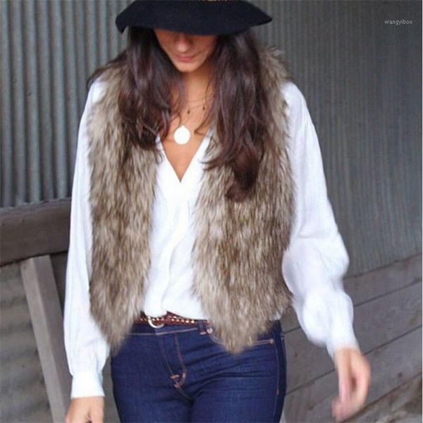 

womens coat vest winter warm hoodie outwear casual faux fur sherpa jacket 2019 new summer robe femme ropa mujer elegant1, Black