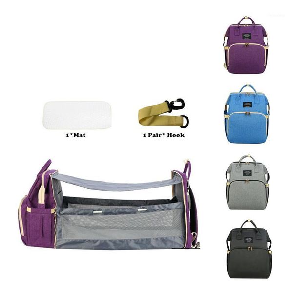 

diaper bags usb multifunctional portable folding bag baby with sunshade bed nappy changing table for outdoors1