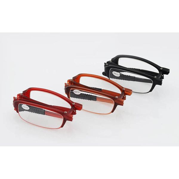 

women newplastic frame folding men reading glasses foldable slim presbyopic eyeglasses gafas graduadas 1.0 1.5 2.0 2.5 3.0 3.5 4.02021