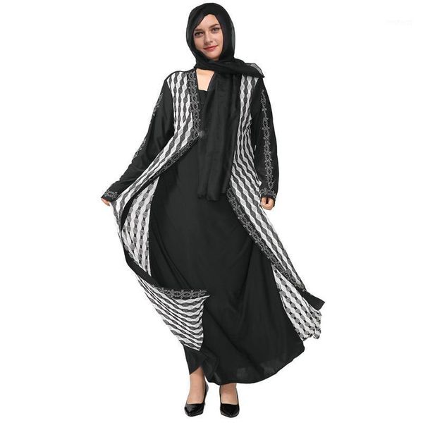 

dubai dress abaya jalabiya islamic women robe women ethnic robe abaya islamic muslim middle east double layer maxi dress hijab1, Red