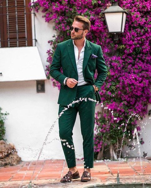 

custom made green wedding mens suits slim fit bridegroom tuxedos for men groomsmen prom suit formal business jackets 2 pcs1, White;black