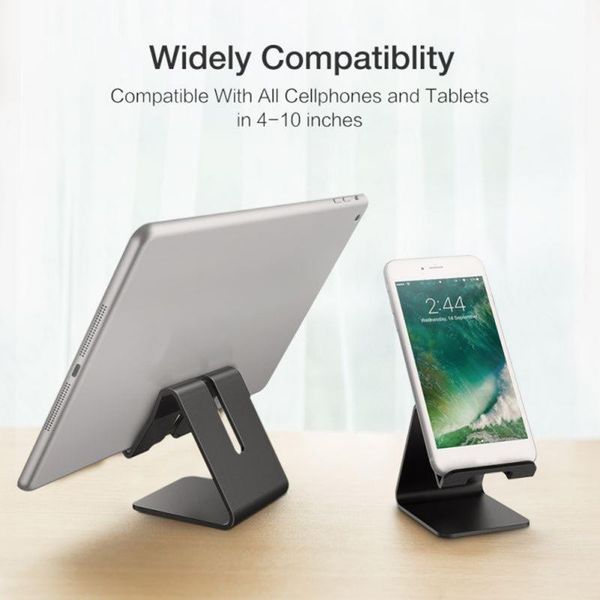 

aluminum alloy deskphone tablet bracket solid color non slip lazy desk stand universal bracket for watching video 4 colors wmtlda