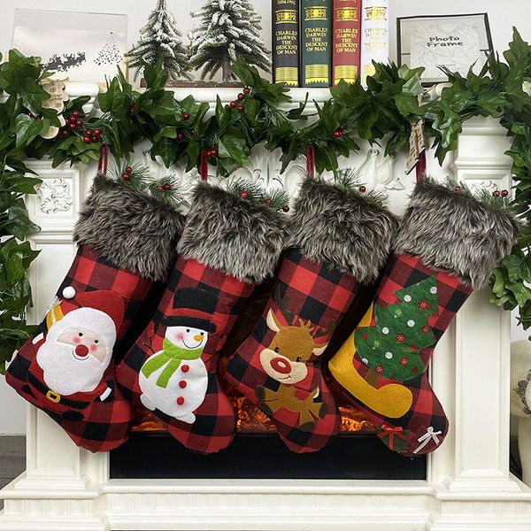 

wholesale christmas gifts fireplace decoration christmas supplies l bar party mall hanging christmas sock & kid