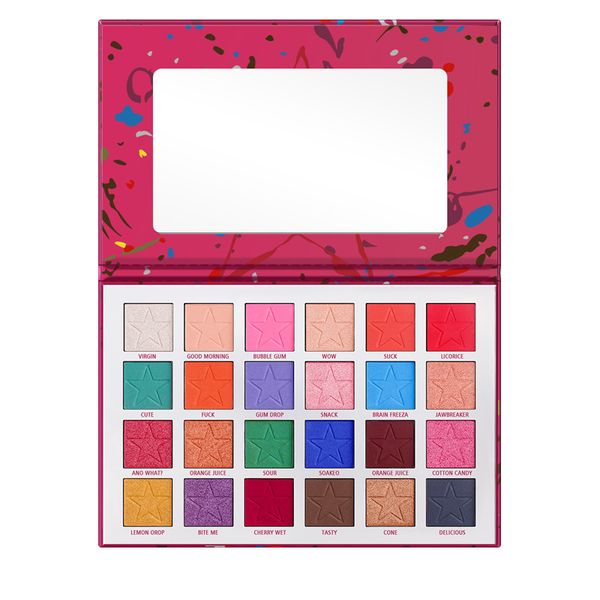 

js cosmetics jawbreaker eyeshadow palette pressed pigment palette net wt 24 x 1.5g / 0.05 oz
