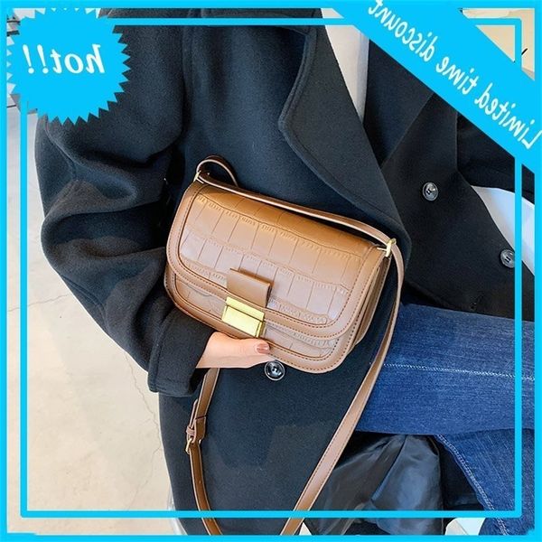

women's 2020 new fashion autumn and winter design one shoulder messenger solid color ins small square bag