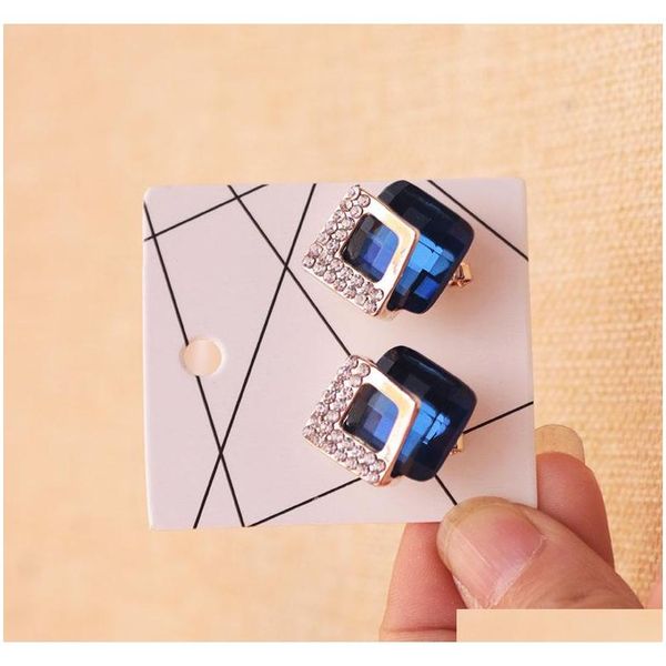 

4 size 7*10cm 6*6cm 4.5*5cm 4.5*4.5cm jewelry display card earrings ear studs necklace packing hang tag rxb5x
