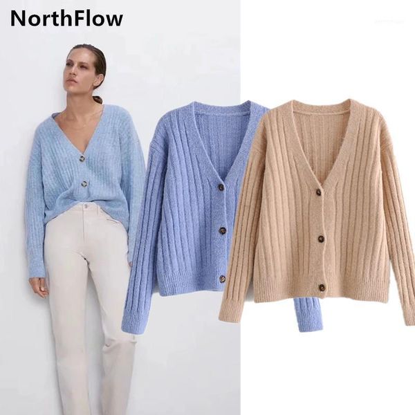 

women's knits & tees northflow 2021 sweaters winter women cardigans v-neck single breasted striped pull femme 1, White