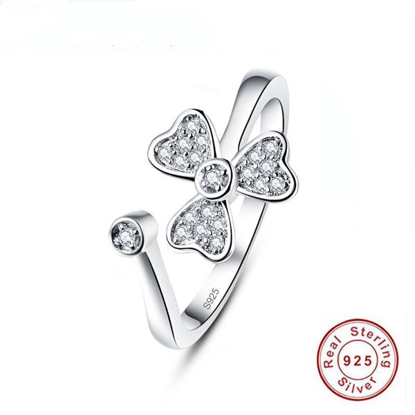 

cluster rings 925 silver ring inlaid with zircon for women fine jewelry open adjustable, Golden;silver