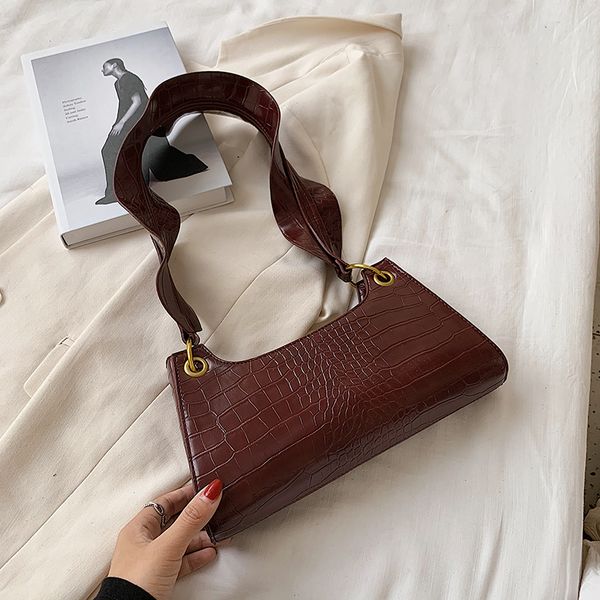 

vintage women bag 2020 new design stone pattern leather shoulder bags for women crossbody bag trendy lady handbag and purse c1020