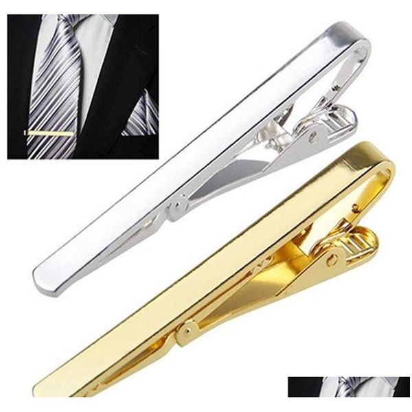

mix color men tie clip pins bars golden slim glassy necktie business suits accessories gold silver bronze ti02 xqidx