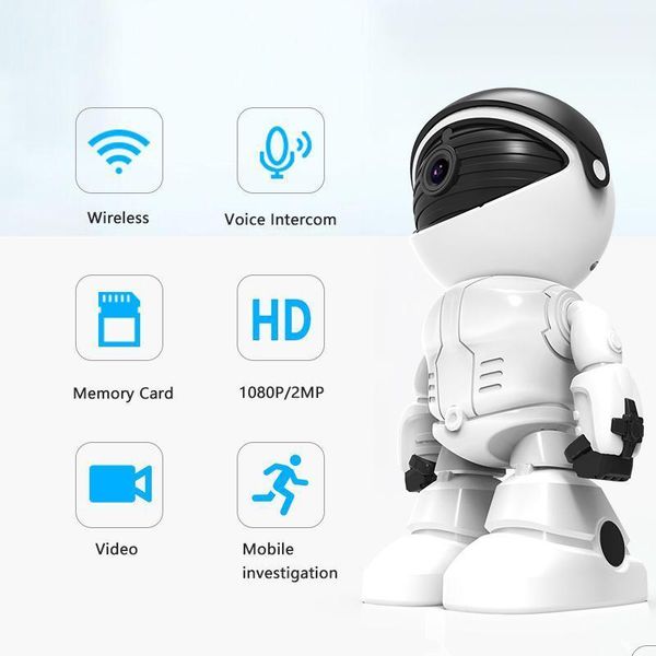 

1080p wifi ip camera robot intelligent auto tracking home security ip camera two way audio cctv baby monitor surveillance1