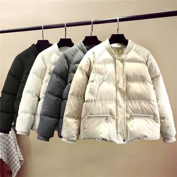 

women girl winter jacket warm down jacket parkas female casual outwear korean quilted padded winter coat1, Black