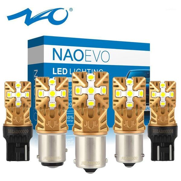 

nao 2x p21w led car ba15ss 12v 24v 1156 1157 p21/5w bay15d t20 7443 w21/5w auto drl 7440 w21w py21w bau15s amber turn signal1