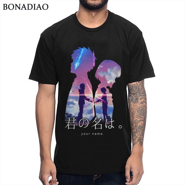 

japanese anime your name natural cotton t shirt graphic print fashion style t-shirt sport hooded sweatshirt hoodie