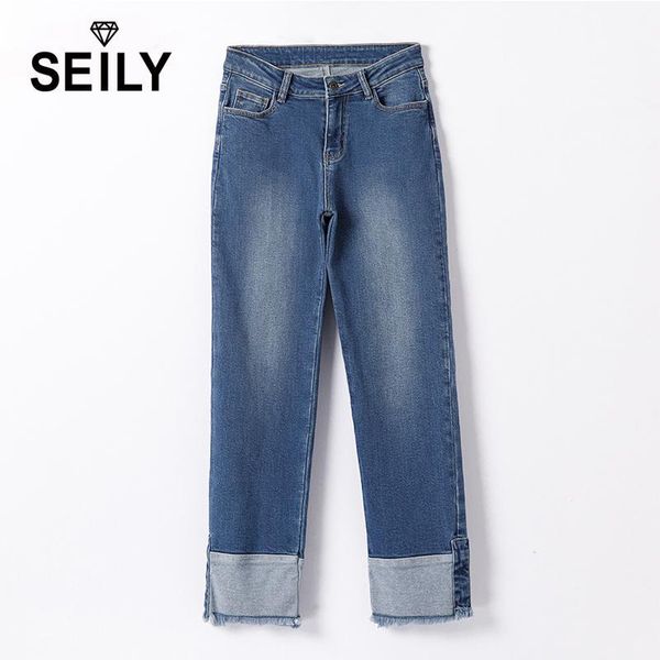 

vintage high waist light wash jeans women blue wide leg patchwork tassel denim trousers pants mujer 2019 boyfriend1