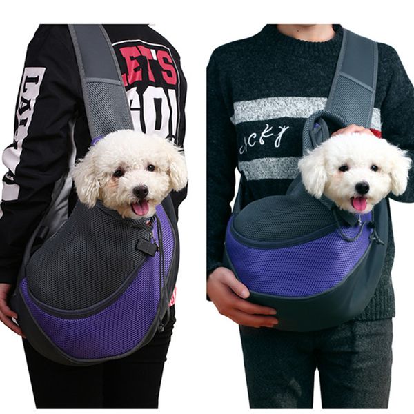 

pet puppy carrier oxford travel handbag mesh shoulder mesh outdoor single comfort sling travel tote pouch bag shoulder bag aujpl