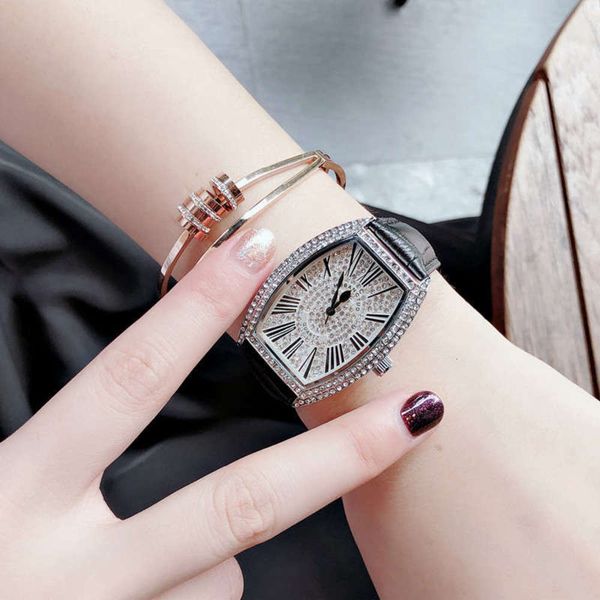 

professional mobondo selling fashion micro women's fm small barrel watch, Slivery;brown