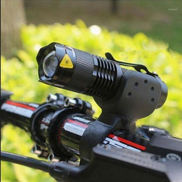 

bicycle led front lamp with 360 degree rotating light holder adjustable focus rechargeable cycling lights1