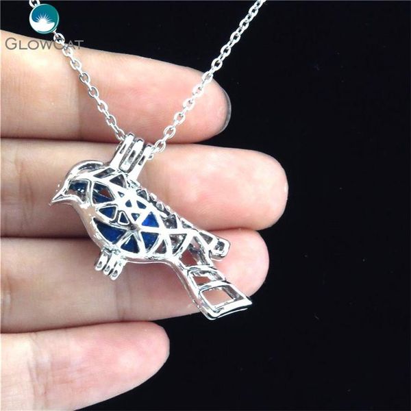 

k257 silver locket hollow тотем птица камень бисер кейдж стали цепи ожерелье девушки аромат эфирного масла diffuser медальона jllsvw home003, Black