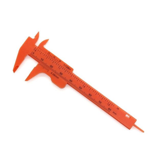 

portable mini vernier caliper ruler micrometer gauge 80mm length vernier calipers double rule scale plastic measur bbyaxh lg2010