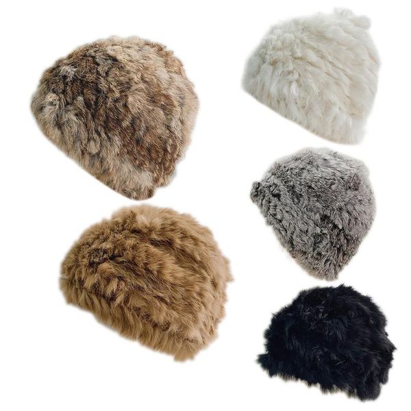 

women girls french style faux wool plush beret cap vintage leopard print winter warm fashion artist painter knitted beanie hat, Blue;gray