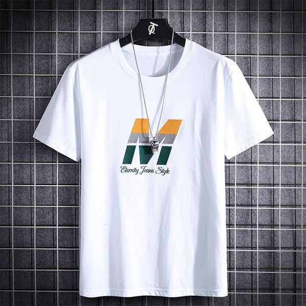 

2021 new male sports gymnasium quick drying t-shirts cool fashion mesh summer short sleeve black white tshirt t oversized 7xl 8xl 6a0s, White;black