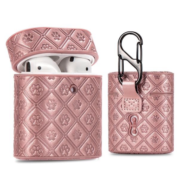 

airpods pro case of headphones lovely dog paw print aripods 1/2 case wireless bluetooth headset drop resistance protective sleeve