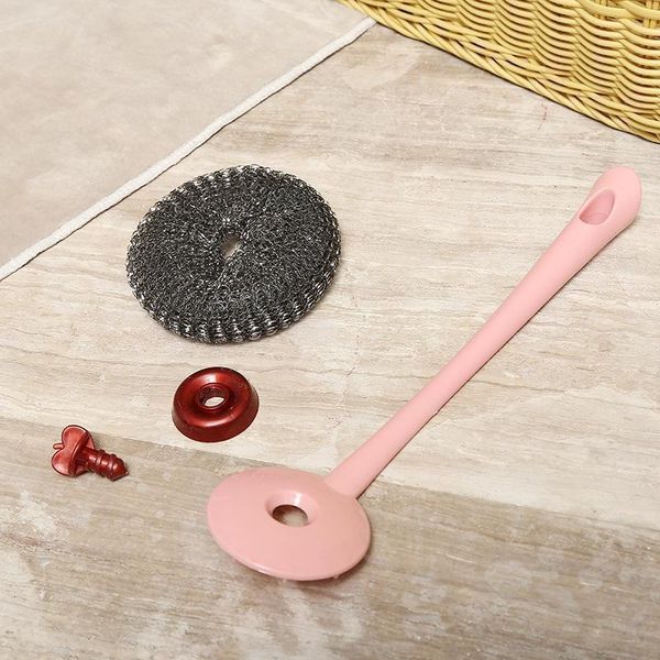

plastic long handle cleaning brush wire ball pot brush kitchen cleaning supplies plastic long good visibility h sqckye