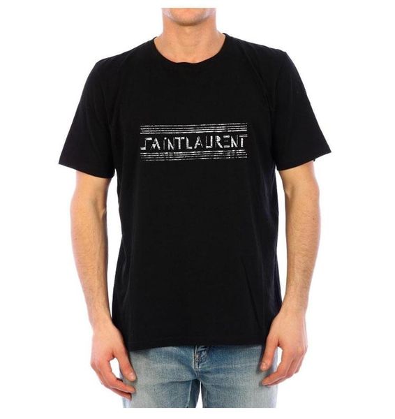 

slp logo music print designer brand men and women fashion fashion brand short sleeve t-shirt summer top, White