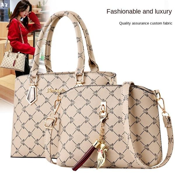 

women bags set 2 pcs leather handbag women tote bag ladies shoulder bag for 2020 messenger sac a main