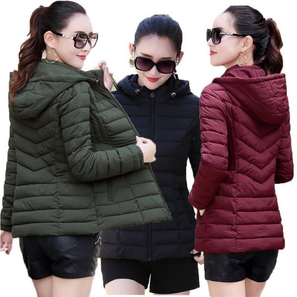 

new winter jacket women thick snow wear winter coat lady clothing female jackets parkas chaqueta mujer women down jacket 201026, Black