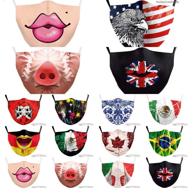 

fighting m mask keep forza spain italy flag print face masks fabric protective pm2.5 d22x xr2a