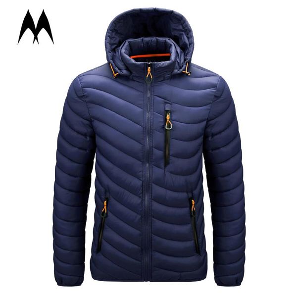 

winter parkas coats men down coat 2020 brand new thick warm windbreaker jacket men's windproof zipper puffer jacket men clothing, Black