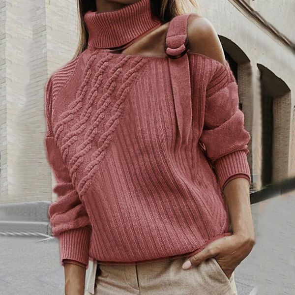 

leopard patchwork turtleneck sweater women shoulder color block knitted sweaters batwing long sleeve pullover drop shipping, White;black