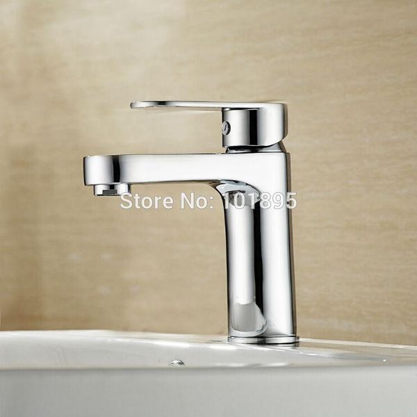 

l16833 deck mounted brass material washbasin faucet