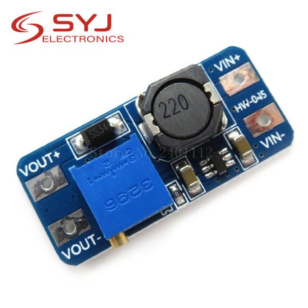 

5pcs / lot mt3608 dc-dc step up converter booster power supply module boost step-up board max output 28v 2a in stock