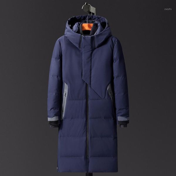 

winter snowimage male outwear long down jacket big yards m-4xl winter male more warm business down coat1, Black