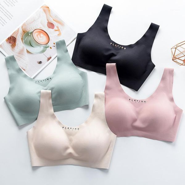 

graphene-steel ring bra thin push up breast hugging non-trace bra beauty back wrap-around latex sports underwear female1, Red;black