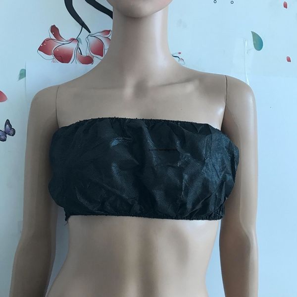 

spa bra wrap beauty salon non woven disposable paper strapless bra for spa treatments spa underwear maternity, White