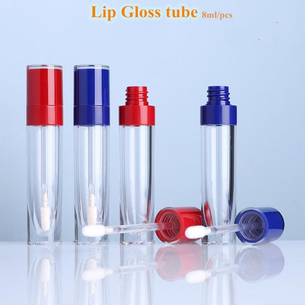 

8ml lip gloss tubes with wand clear empty containers mini refillable lip balm bottles lip glaze samples travel diy makeup tools swy qylegq