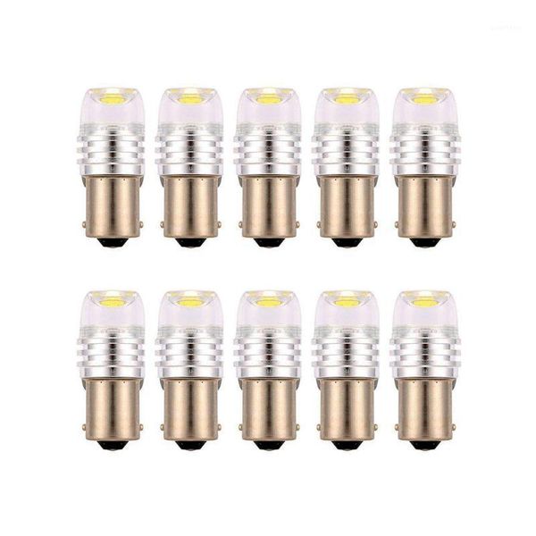 

10x bay 15d 1157 white car tail sbrake light cob samsung chip smd led bulb1